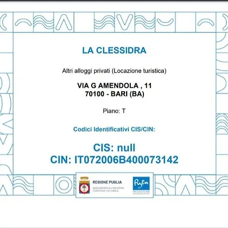 לינה וארוחת בוקר La Clessidra